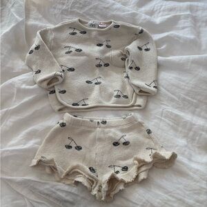 Zara sweater and shirt set